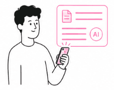 Content intelligence writing illustration
